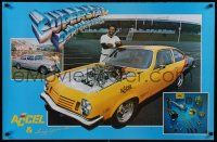 9k469 SUPERSTAR PERFORMANCE 24x37 advertising poster '80s sports cars and Reggie Jackson!