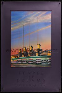 9k652 TEMPLE OF DREAMS 24x36 special '85 Byrd & Beserra artwork of theater marquee!