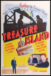 9k658 TREASURE ISLAND 24x36 special '99 Lance Baker, Nick Offerman, vintage poster design!