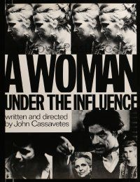 9k667 WOMAN UNDER THE INFLUENCE 24x33 special '74 Cassavetes, images of cast, cool design!