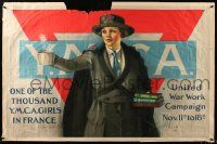 9k134 UNITED WAR WORK CAMPAIGN 28x42 WWI war poster 1918 wonderful art by Neysa Moran McMein!