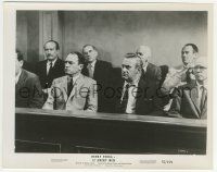 9m042 12 ANGRY MEN 8x10.25 still '57 Fonda, Marshall, Cobb & others in jury box at film's start!