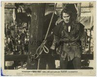 9m065 ADVENTURES OF ROBIN HOOD 8x10 still '38 Errol Flynn at the gallows about to be hung!
