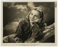 9m067 AFFAIRS OF SUSAN 8.25x10 still '45 great posed portrait of pretty smiling Joan Fontaine!