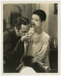 9m102 BEHIND THE MAKE-UP 8x10 still '30 c/u of William Powell kissing beautiful Kay Francis' hand!