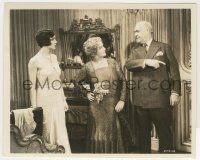 9m113 BIG POND 8x10 still '30 Claudette Colbert & Marion Ballou stare at angry George Barbier!