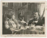 9m135 BLUE ANGEL 8x10.25 still '30 Marlene Dietrich stares at surprised Emil Jannings at table!