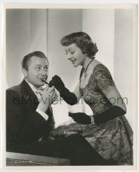 9m142 BRIDE FOR SALE 8.25x10 still '49 Claudette Colbert lighting Robert Young's pipe by Bachrach!