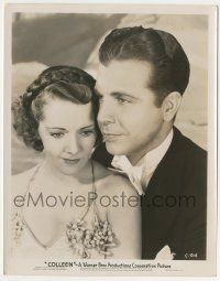 9m195 COLLEEN 8x10.25 still '36 romantic close up of Dick Powell & pretty Ruby Keeler!