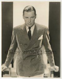 9m267 EVENINGS FOR SALE 7.5x9.5 still '32 great close portrait of Herbert Marshall in suit & tie!