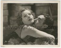 9m282 FLESH & THE DEVIL 8x10.25 still '26 beautiful Greta Garbo embraces John Gilbert in fur coat!