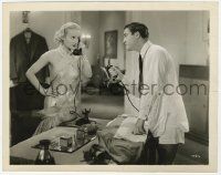 9m301 GAY BRIDE 8x10 still '34 sexy Carole Lombard stares at Chester Morris ironing his pants!