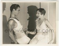 9m340 HALFWAY TO HEAVEN 8x10.25 still '29 Buddy Rogers & Jean Arthur in circus costumes by Richee!