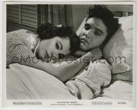 9m410 JAILHOUSE ROCK 8x10.25 still '57 c/u of Elvis & Judy Tyler, who died before film opened!