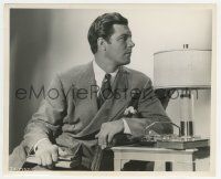 9m413 JAMES CRAIG 8.25x10 still '40s looking off in a chair with a book by Ernest A. Bachrach!