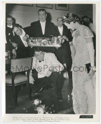 9m468 LADY EVE 8x10 still '41 Stanwyck & Pallette laugh as waiter spills tray on Henry Fonda!