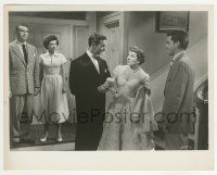 9m478 LET'S MAKE IT LEGAL 8x10.25 still '51 Claudette Colbert, Robert Wagner, Scott, Bates, Carey