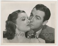 9m494 LUCKY NIGHT deluxe 8x10 still '39 romantic close up of Myrna Loy & Robert Taylor by Willinger