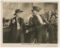9m503 MAN FROM RED GULCH 8x10 still '25 Harry Carey tells man in top hat to get out of saloon!