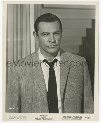 9m518 MARNIE 8x10.25 still '64 head & shoulders portrait of Sean Connery in suit & tie, Hitchcock!