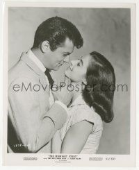 9m530 MIDNIGHT STORY 8.25x10 still '57 romantic close up of Tony Curtis & pretty Marisa Pavan!