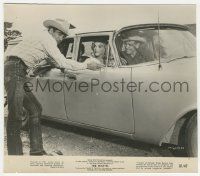 9m531 MISFITS 7.5x8.75 still '61 Montgomery Clift talks to Marilyn Monroe & Clark Gable in car!