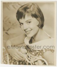 9m561 NATALIE WOOD 8x9.5 still '50s beautiful close up smiling portrait when she had short hair!