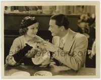 9m563 NEW MORALS FOR OLD 8x10 still '32 romantic c/u of Robert Young & Myrna Loy toasting w/drinks!