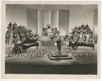 9m588 PAUL WHITEMAN 8x10.25 still '45 shot of him conducting orchestra from Rhapsody in Blue
