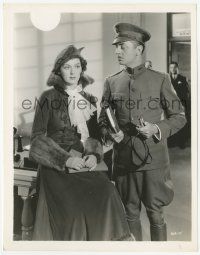9m622 RENDEZVOUS 8x10.25 still '35 William Powell in military uniform by Rosalind Russell!