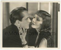 9m752 TONIGHT IS OURS 8.25x10 key book still '33 Claudette Colbert touching Fredric March's face!