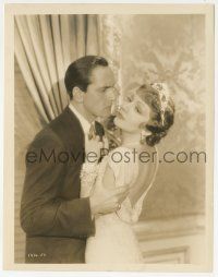 9m753 TONIGHT IS OURS 8x10.25 still '33 c/u of Fredric March & Claudette Colbert in evening gown!
