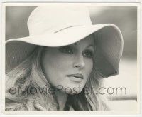 9m769 URSULA ANDRESS 8x10 still '60s super close portrait of the beautiful Swiss actress with hat!