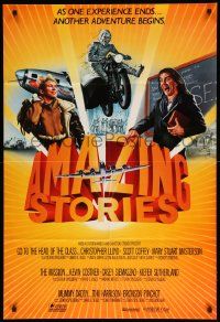 9p044 AMAZING STORIES int'l 1sh '87 Steven Spielberg science fiction fantasy series!