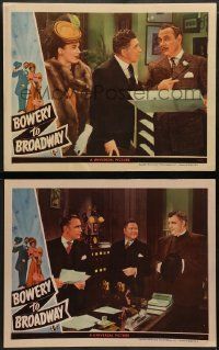 9r881 BOWERY TO BROADWAY 2 LCs '44 Andy Devine, Jack Oakie, Don Cook, Leo Carrillo, Richard Lane!