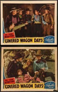 9r892 COVERED WAGON DAYS 2 LCs '40 Three Mesquiteers, Bob Livingston, Raymond Hatton & Renaldo