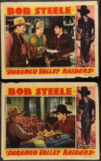 9r901 DURANGO VALLEY RAIDERS 2 LCs '38 Sam Newfield directed, cool images of cowboy Bob Steele!