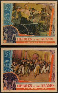 9r925 HEROES OF THE ALAMO 2 LCs '38 War of Independence, the birth of Texas, Columbia release!