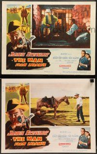 9r945 MAN FROM LARAMIE 2 LCs '55 cool images of James Stewart, directed by Anthony Mann!