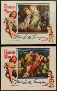 9r954 MISS SADIE THOMPSON 2 2D LCs '53 the soldiers can't take their eyes off of sexy Rita Hayworth