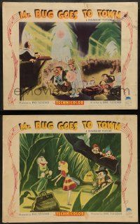 9r956 MR. BUG GOES TO TOWN 2 LCs '41 great animated images from Dave Fleischer cartoon!
