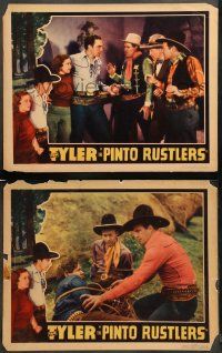 9r968 PINTO RUSTLERS 2 LCs '36 great images of Tom Tyler, pretty Catherine Cotter!