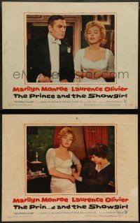 9r969 PRINCE & THE SHOWGIRL 2 LCs '57 wonderful images of sexiest Marilyn Monroe & Laurence Olivier