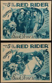 9r972 RED RIDER 2 chapter 5 LCs '34 Buck Jones & others help old man, Trapped!