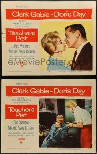 9r985 TEACHER'S PET 2 LCs '58 teacher Doris Day, pupil Clark Gable, sexy Mamie Van Doren!
