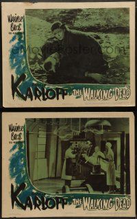 9r990 WALKING DEAD 2 LCs R44 Boris Karloff, Churchill, directed by Michael Curtiz!