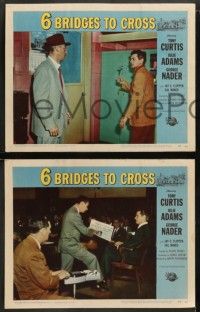 9r518 6 BRIDGES TO CROSS 7 LCs '55 Tony Curtis in the great unsolved $2,500,000 Boston robbery!