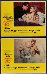 9r636 ANYONE CAN PLAY 4 LCs '68 sexy Claudine Auger, Ursula Andress, Virna Lisi, Marisa Mell