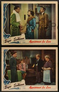 9r756 APPOINTMENT FOR LOVE 3 LCs '41 great images of Charles Boyer and Margaret Sullavan!