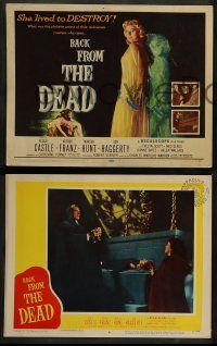9r073 BACK FROM THE DEAD 8 LCs '57 Peggie Castle lived to destroy, cool sexy horror art & image!